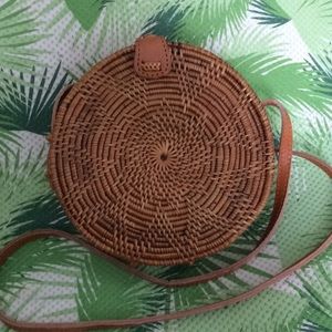 Brown leaf Bali Bag